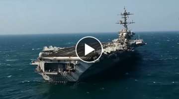 Jets Landing on Aircraft Carrier