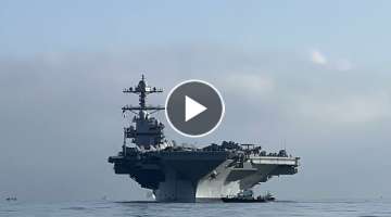 USS Gerald R. Ford Visits The Solent.