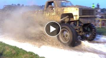 Mud Trucks Bubble Bath Tug O War - Louisiana Mud Fest