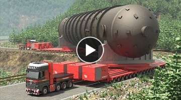 Extreme Dangerous Transport Skill Operations Oversize Truck, World Biggest Heavy Equipment Machin...