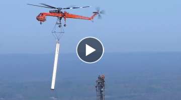 WLKY Skycrane Erickson Antenna Lift