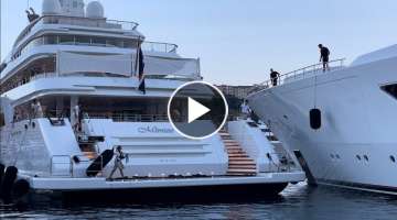 Early departure & night docking of $100M 79m. MIMTEE Superyacht @archiesvlogmc