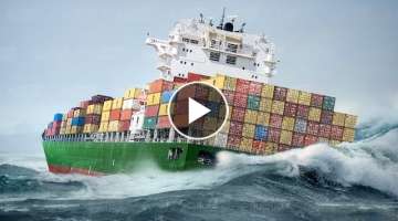 Life Inside Monstrously Big Container Ships Fighting the Seas