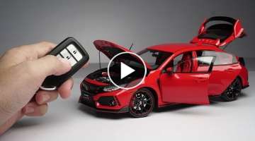Unboxing of Honda Civic Type R 1:18 Scale (???? Super Realistic Diecast Model)