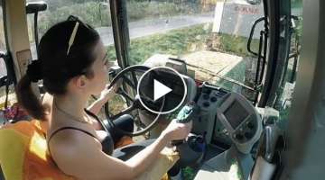 Giulia and Fendt Favorite 920 GIRL ON TRACTOR PART 3