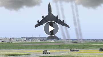 Terrifying Moments As Huge Plane Crashed Shortly After Vertically Take Off