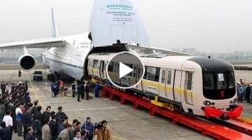 Extreme Cargo AirPlane Carries Train, 3 Helicopter and Container