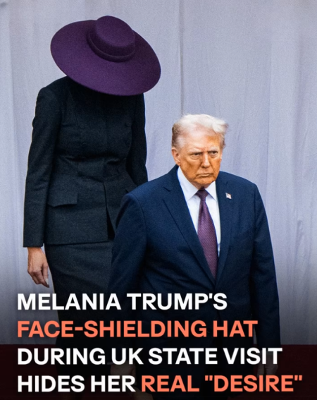 Melania Trump’s Wide-Brimmed Hat Makes a Statement During UK State Visit