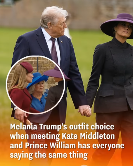 Melania Trump’s Fashion Choice at Royal Meeting with Princess Catherine and Prince William Draws Attention