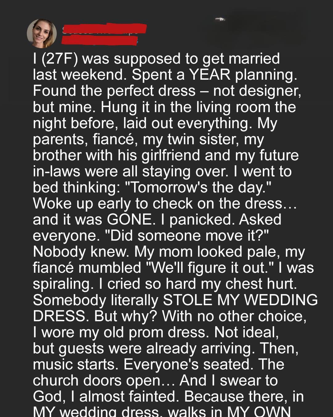 The Wedding Dress Surprise That Happened Just Before My Ceremony