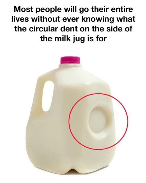 Why Milk Jugs Have That Small Dent