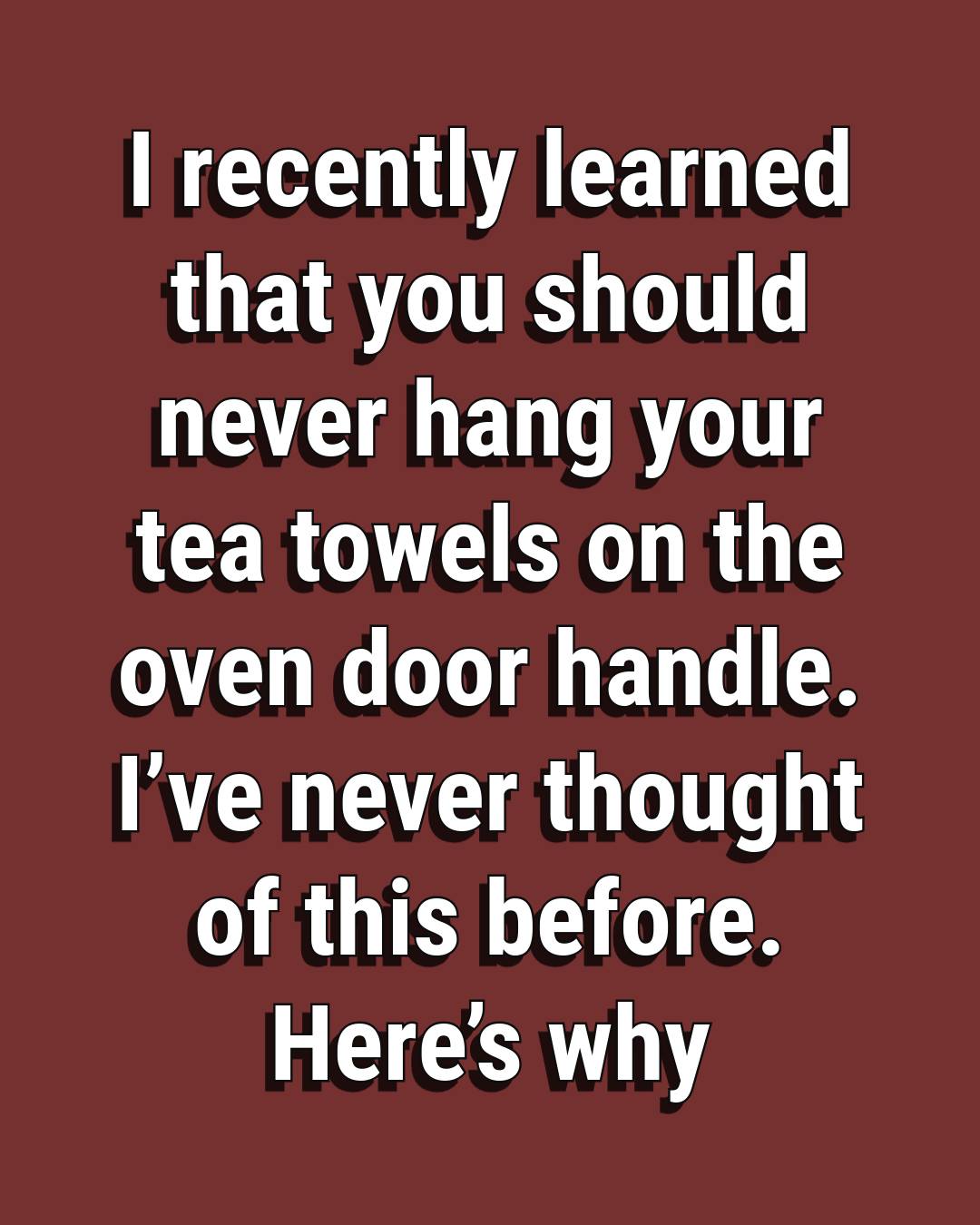 Why Hanging a Towel on the Oven Door Isn’t as Harmless as It Seems