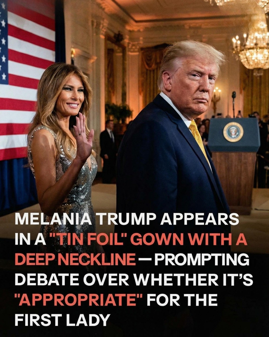 A Refined New Year’s Eve Look Draws Attention at Mar-a-Lago