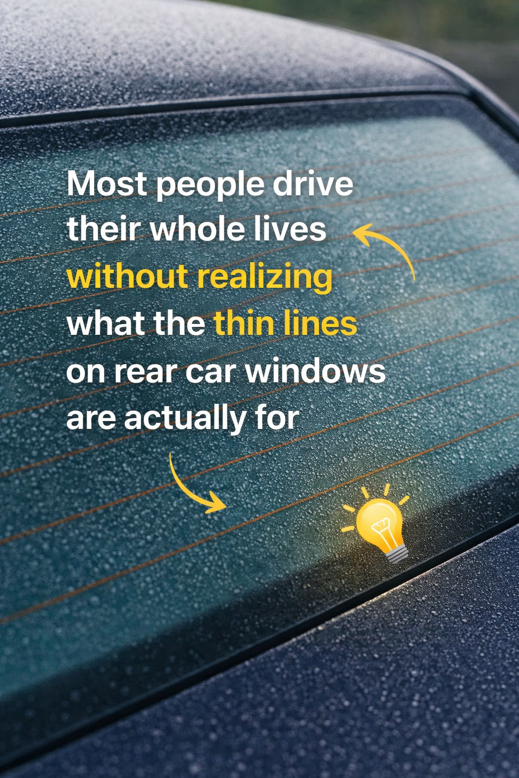 How the Lines on Your Rear Window Help You Drive More Safely