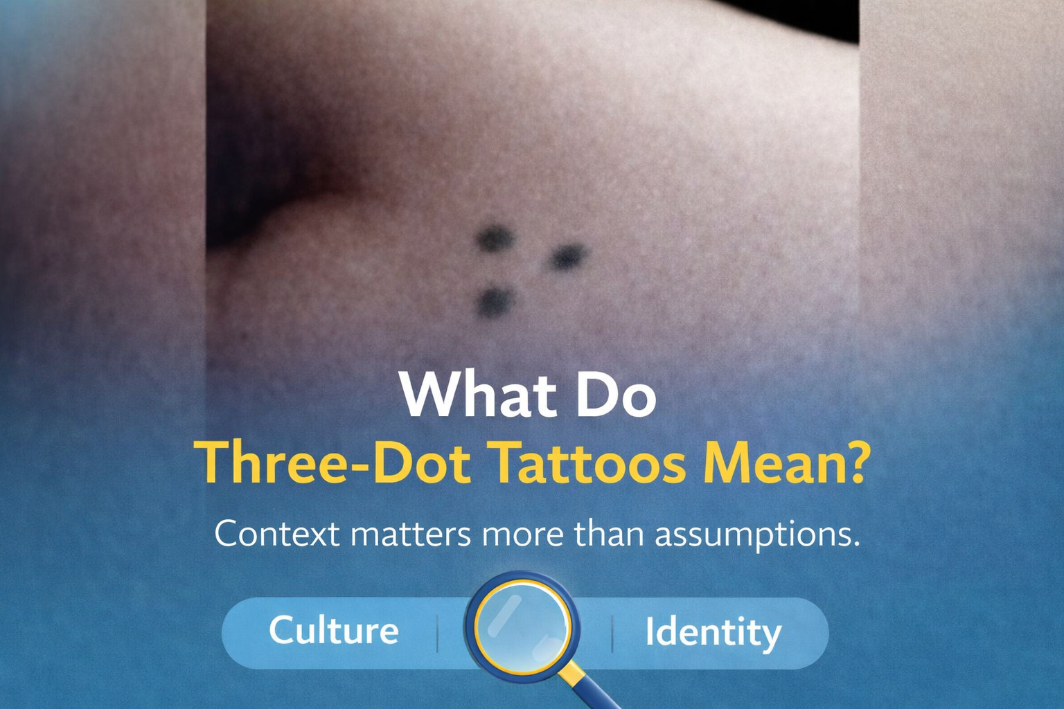 How the Three-Dot Tattoo Is Interpreted Across Different Cultures