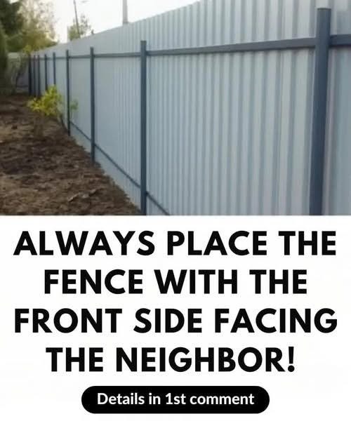 How Facing the Finished Side of a Fence Builds Better Neighbor Relations