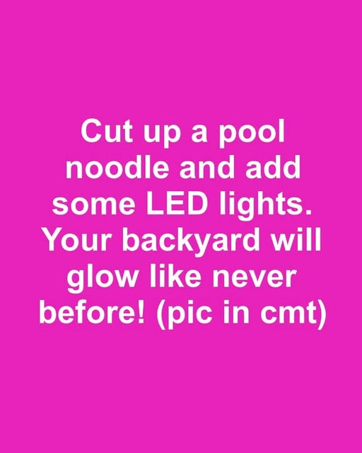 Backyard Glow-Up: Turn Pool Noodles into Creative LED Garden Lights