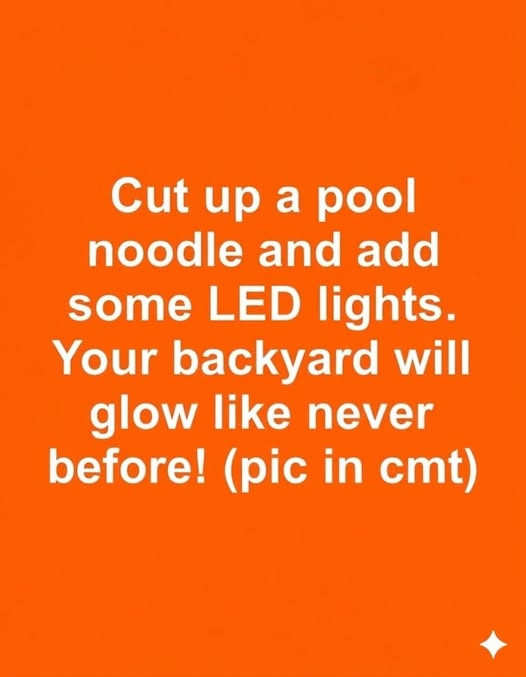 Pool Noodle Lighting: A Simple DIY Idea to Brighten Your Backyard Evenings