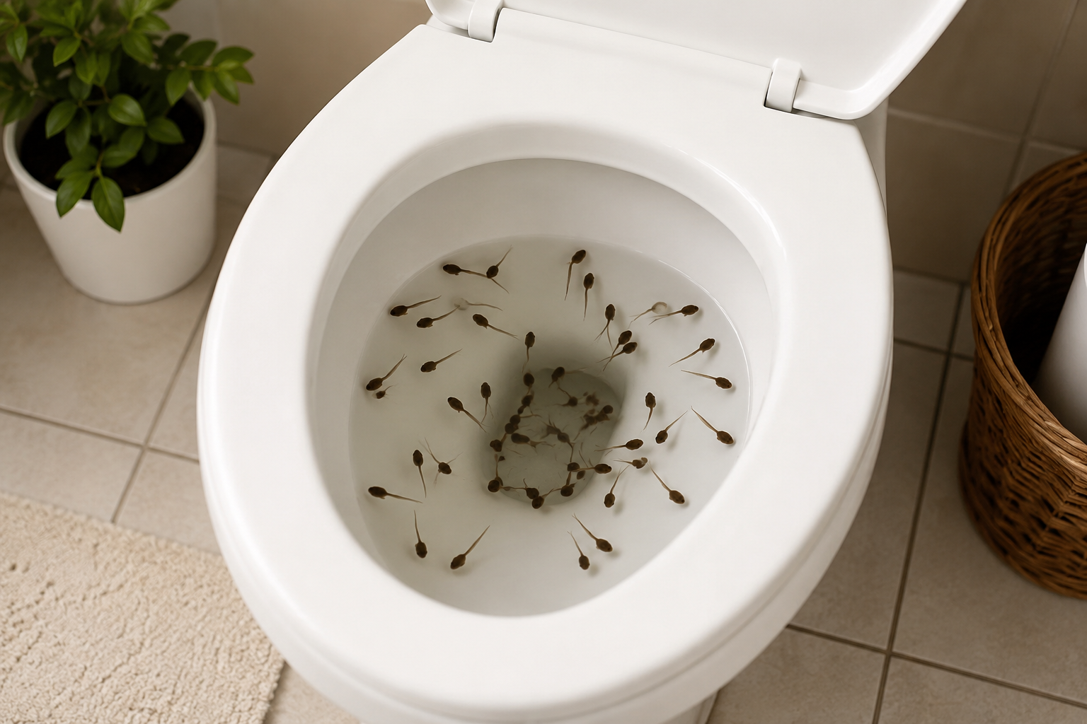 The Strange Creatures Appearing in the Toilet After Rainstorms Had an Unexpected Explanation