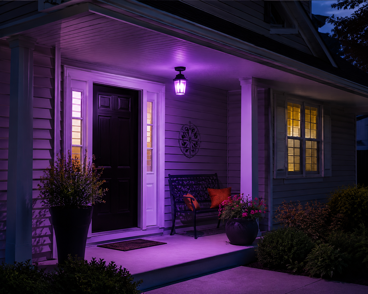 A Gentle Glow with Meaning: Understanding the Purpose of Purple Porch Lights