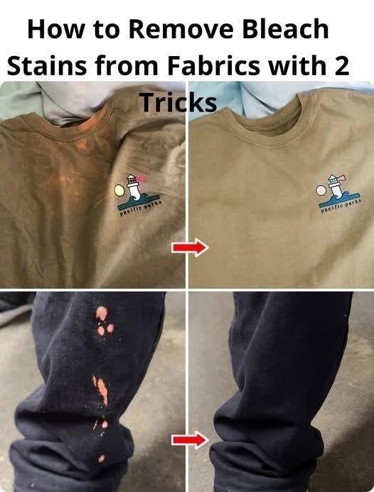 Simple Ways to Reduce Bleach Stains on Colored Clothing