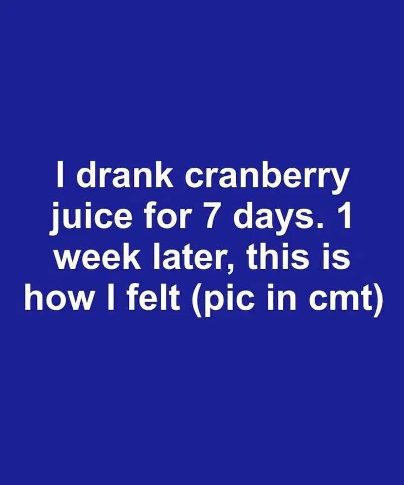 A Week of Cranberry Juice: A Simple Wellness Experiment