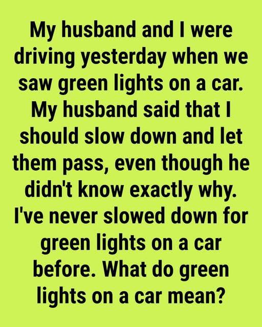 What Flashing Green Vehicle Lights Mean and How Drivers Should Respond