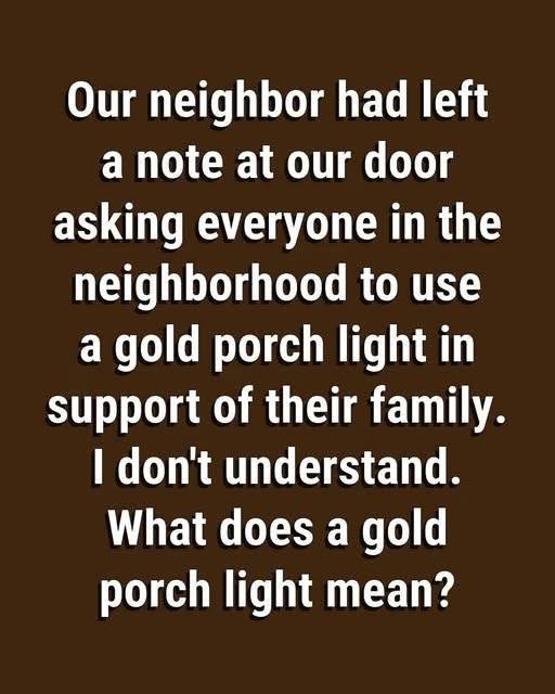 Why Gold Porch Lights Have Become a Meaningful Symbol in Many Communities