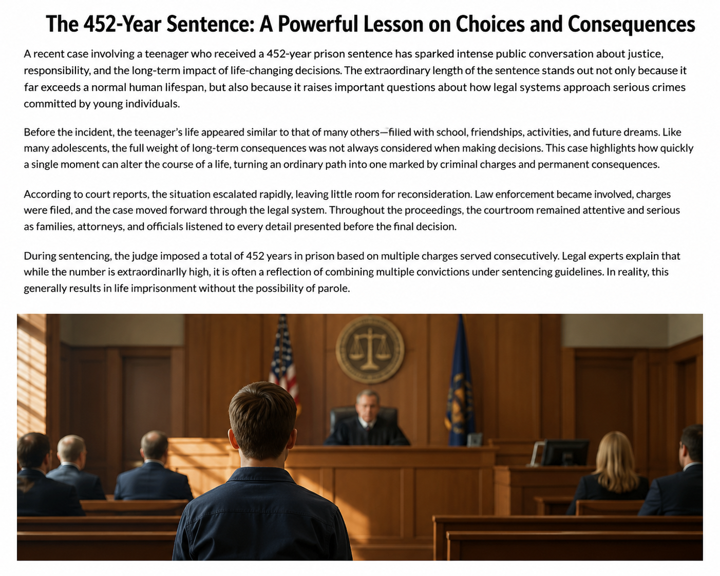 452 Years Behind Bars: How One Court Case Sparked a Wider Conversation About Justice and Responsibility