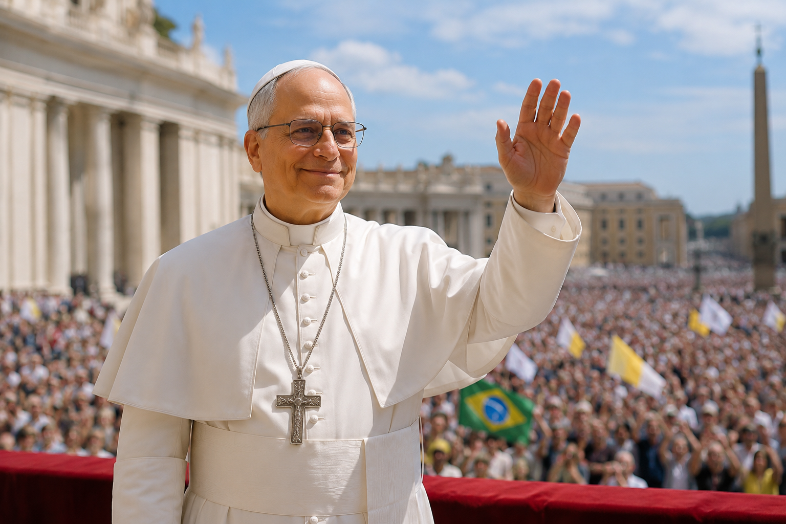 Pope Leo XIV’s First Public Address Inspires Hope and a Warm Connection With Brazil