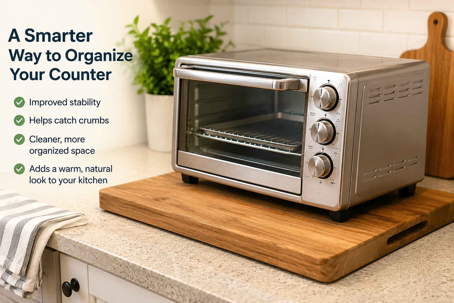How to Create a Safer and More Organized Toaster Oven Station