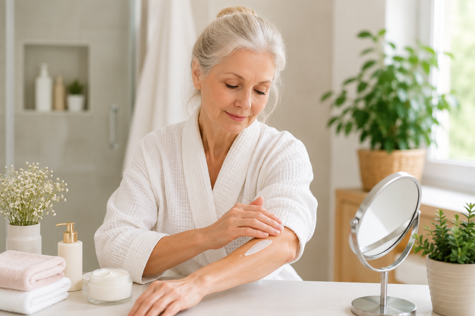 How to Keep Mature Skin Comfortable and Hydrated with a Gentle Bathing Routine