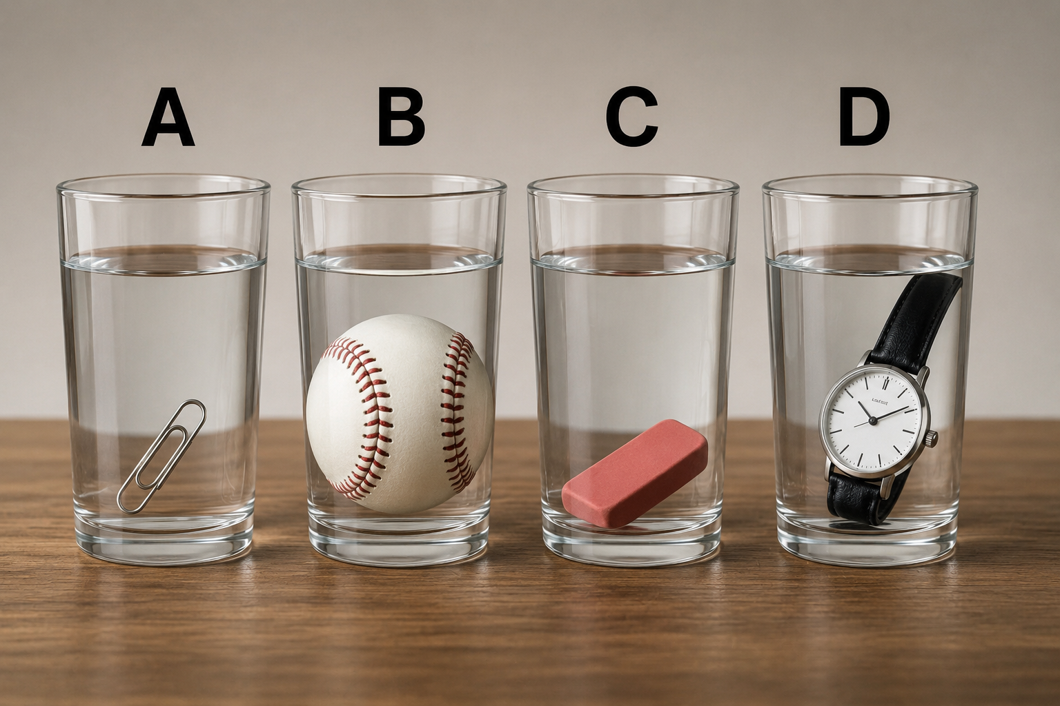 Which Glass Holds the Most Water? A Simple Science Puzzle That Challenges Your Thinking
