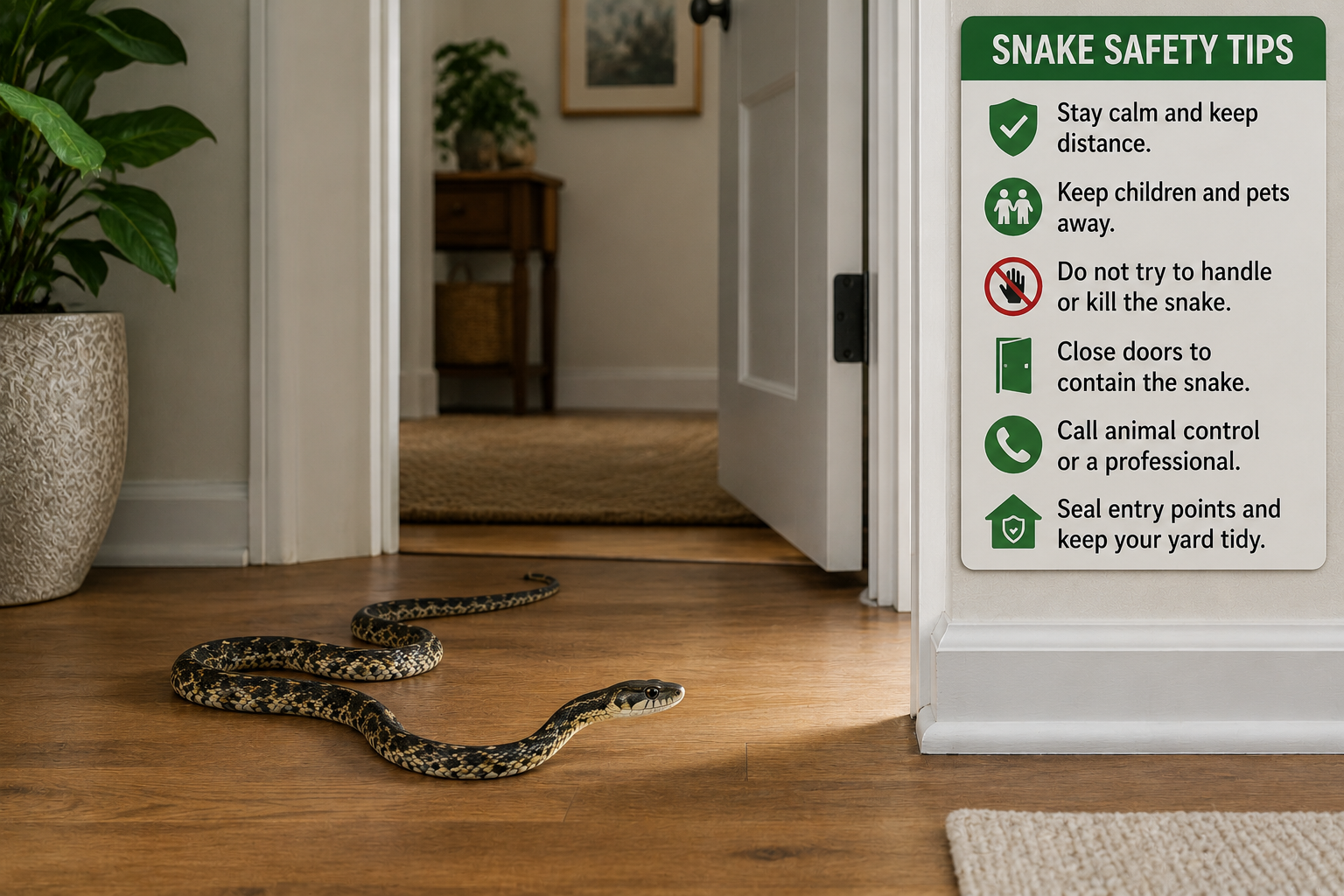 What to Do If You Find a Snake Inside Your Home: Practical Steps for Staying Safe