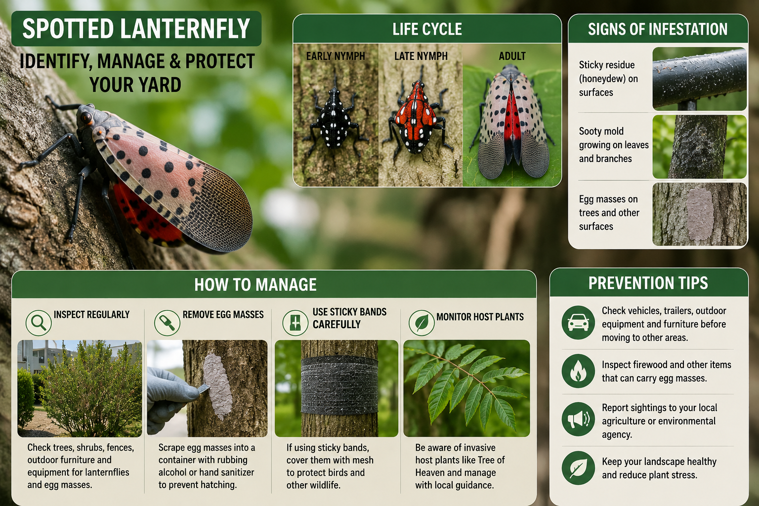 How to Identify and Manage Spotted Lanternflies: Practical Steps to Help Protect Your Yard