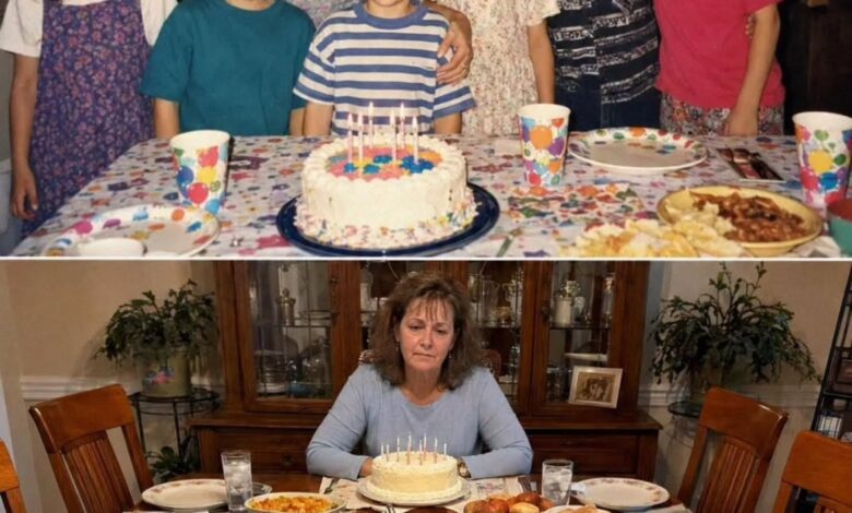 Esperó a sus seis hijos en su cumpleaños 60, pero una nota cambió por completo la noche