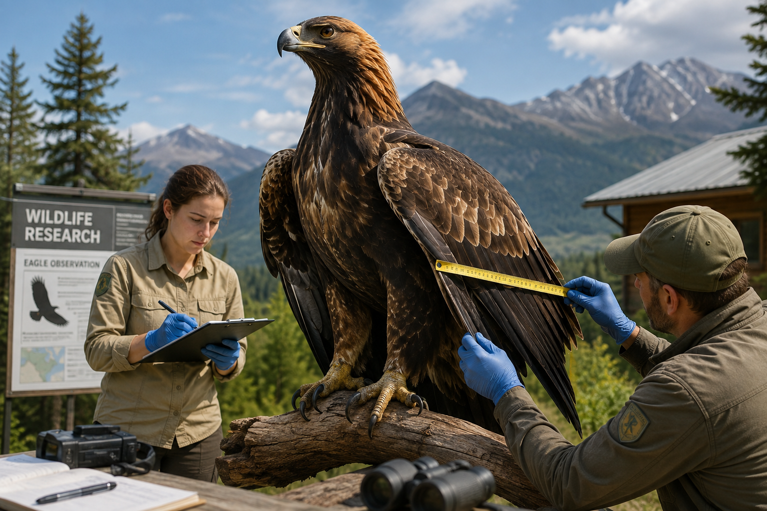 Un águila de tamaño inusual despierta curiosidad y pone el foco en la conservación de la vida silvestre