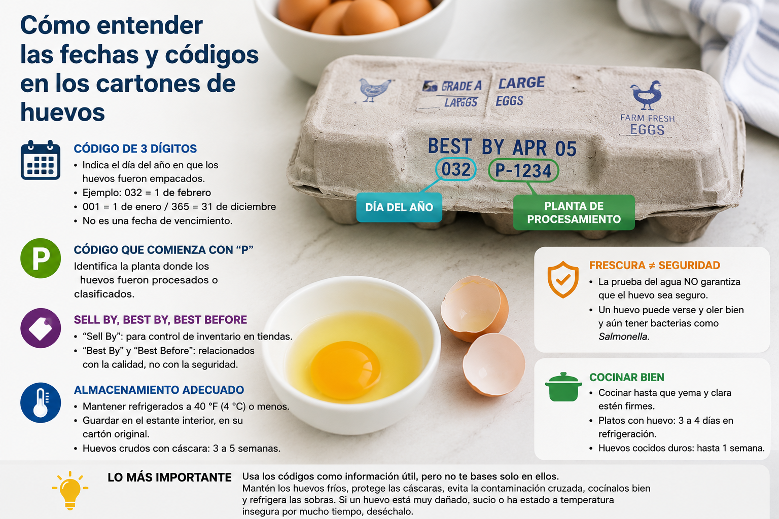 El código del cartón de huevos que muchos pasan por alto y lo que realmente significa