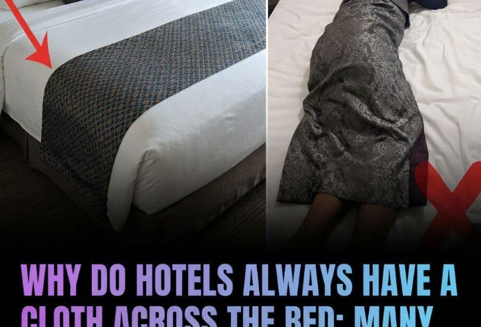 La tela al pie de las camas de hotel no está ahí solo para decorar: estas son sus funciones