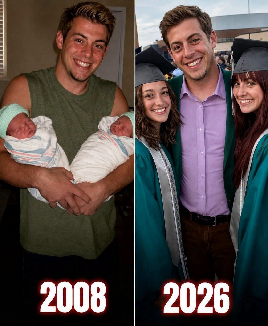 La inesperada visita que convirtió una graduación en el comienzo de una nueva etapa familiar