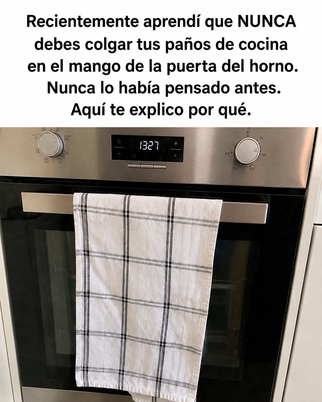 El lugar donde colocas el paño de cocina puede marcar una diferencia en la seguridad
