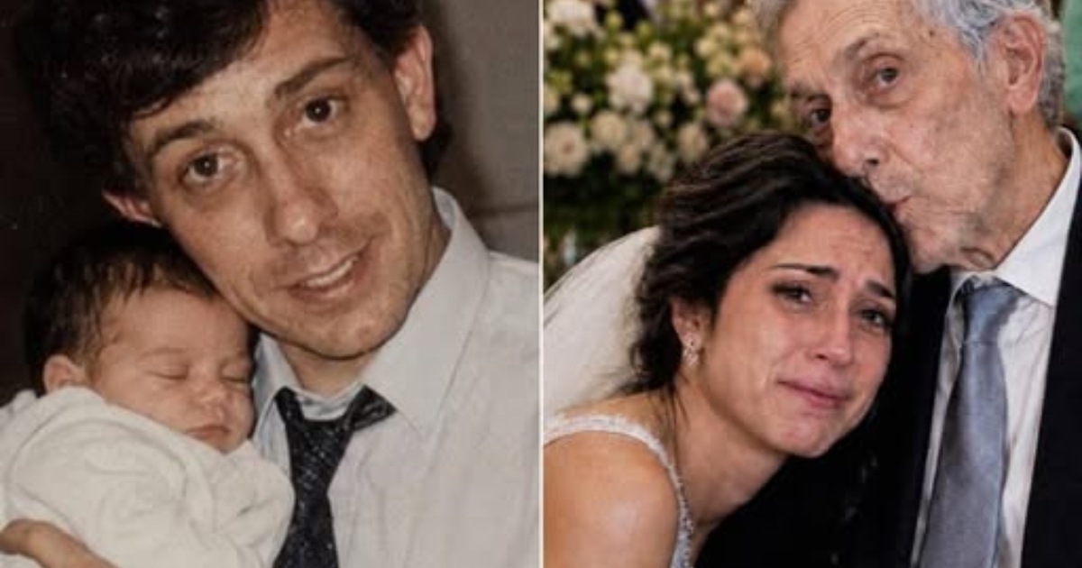 Mi padre cumplió su sueño de acompañarme al altar, pero una fotografía de nuestra boda reveló su último mensaje de amor