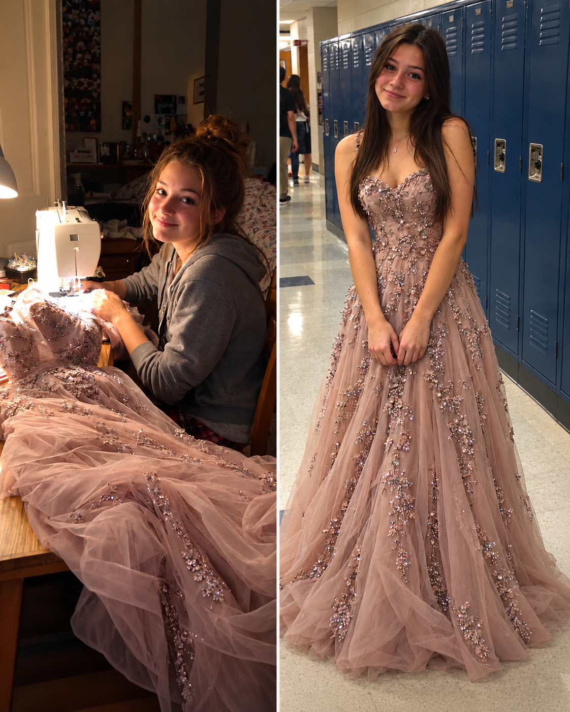 Un vestido cosido a mano reveló una verdad que una madre nunca imaginó