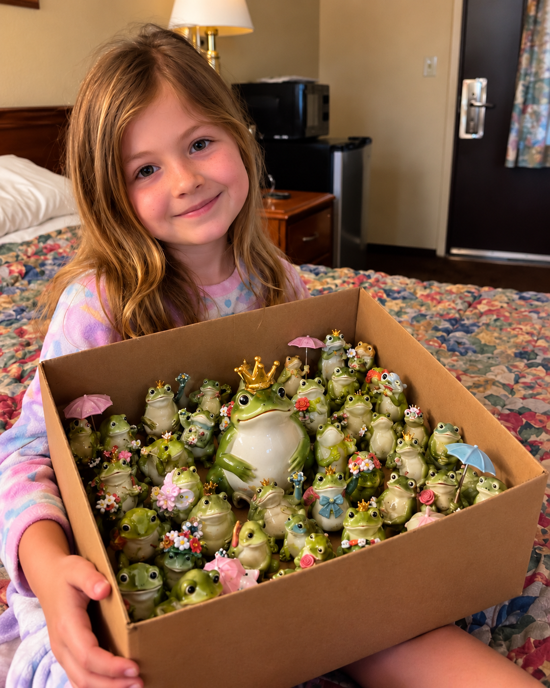 Una colección de ranas de porcelana llevó a una madre hasta un recuerdo familiar que desconocía